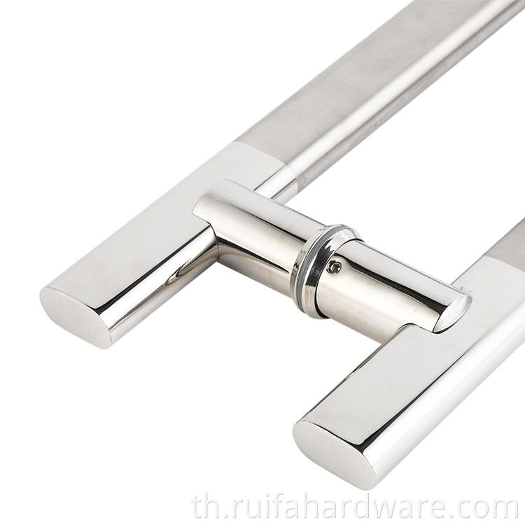 มือจับประตูดึงประตูสแตนเลสสตีล (2) Stainless Steel Glass Door Pull Handles (2)